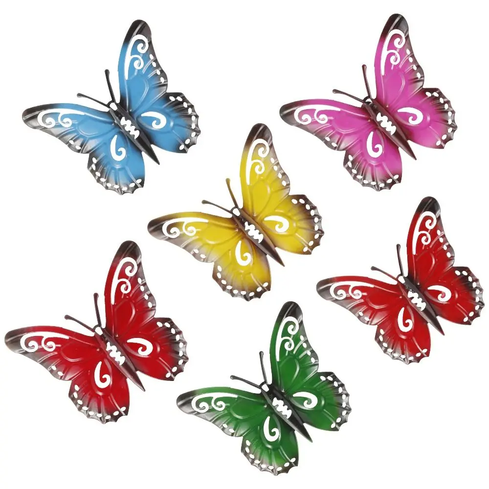 Retro Butterfly Metal Wall Art Realistic Wall Hanging Metal Butterfly Wall Decor Handmade Colored Garden Butterfly Sculpture
Retro Butterfly Metal Wall Art Realistic Wall Hanging Metal Butterfly Wall Decor Handmade Colored Garden Butterfly Sculpture