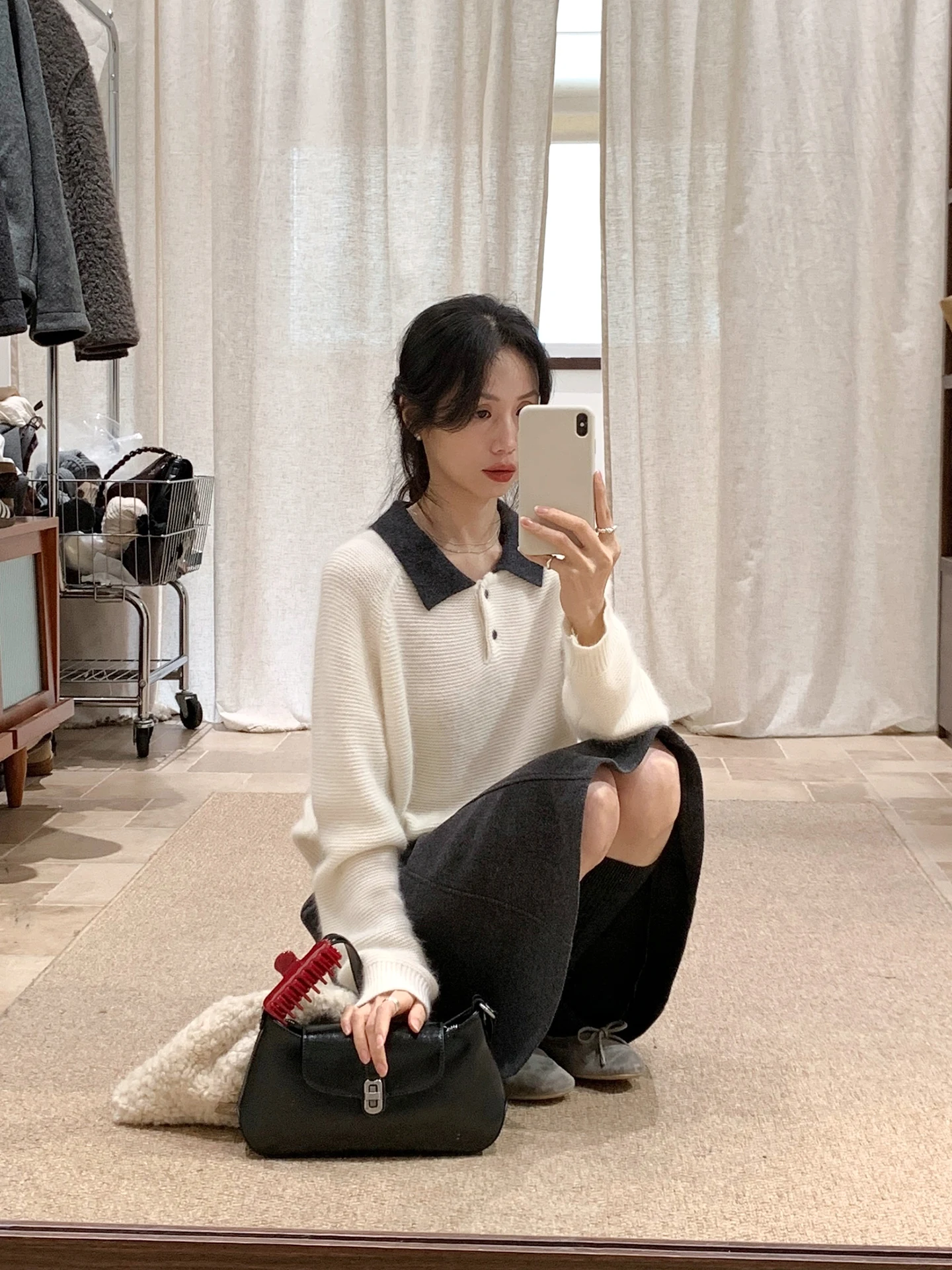 Korean Sle Wool Blend Ne Knitted Sweater Women's Autumn Winter Slimming Ele Top Color Blo Long Sve
Korean Sle Wool Blend Ne Knitted Sweater Women's Autumn Winter Slimming Ele Top Color Blo Long Sve