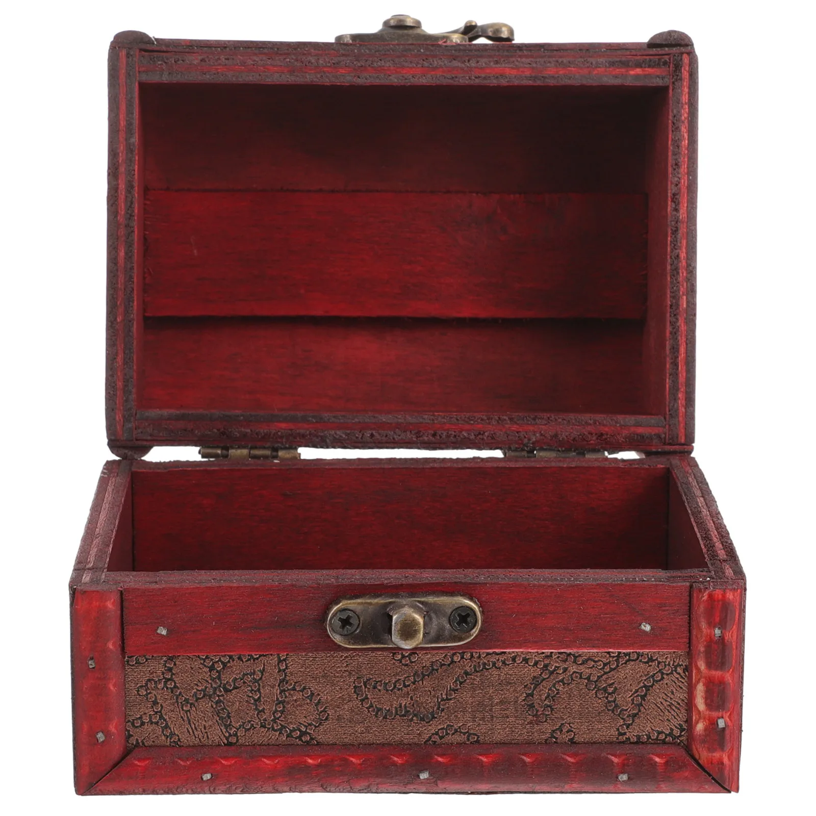 Wooden Jewelry Box Handheld Vintage Treasure Chest Trinket Holder Treasures Boxes Necklace 
Wooden Jewelry Box Handheld Vintage Treasure Chest Trinket Holder Treasures Boxes Necklace