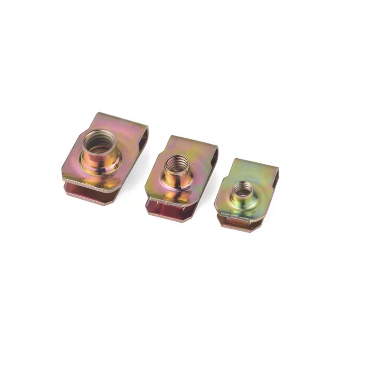 B-Type Leaf Spring Nut Coated With Color Zinc Clamp Card Spring Insert/Screw Fastener Clip M4M5M6M8M10
B-Type Leaf Spring Nut Coated With Color Zinc Clamp Card Spring Insert/Screw Fastener Clip M4M5M6M8M10