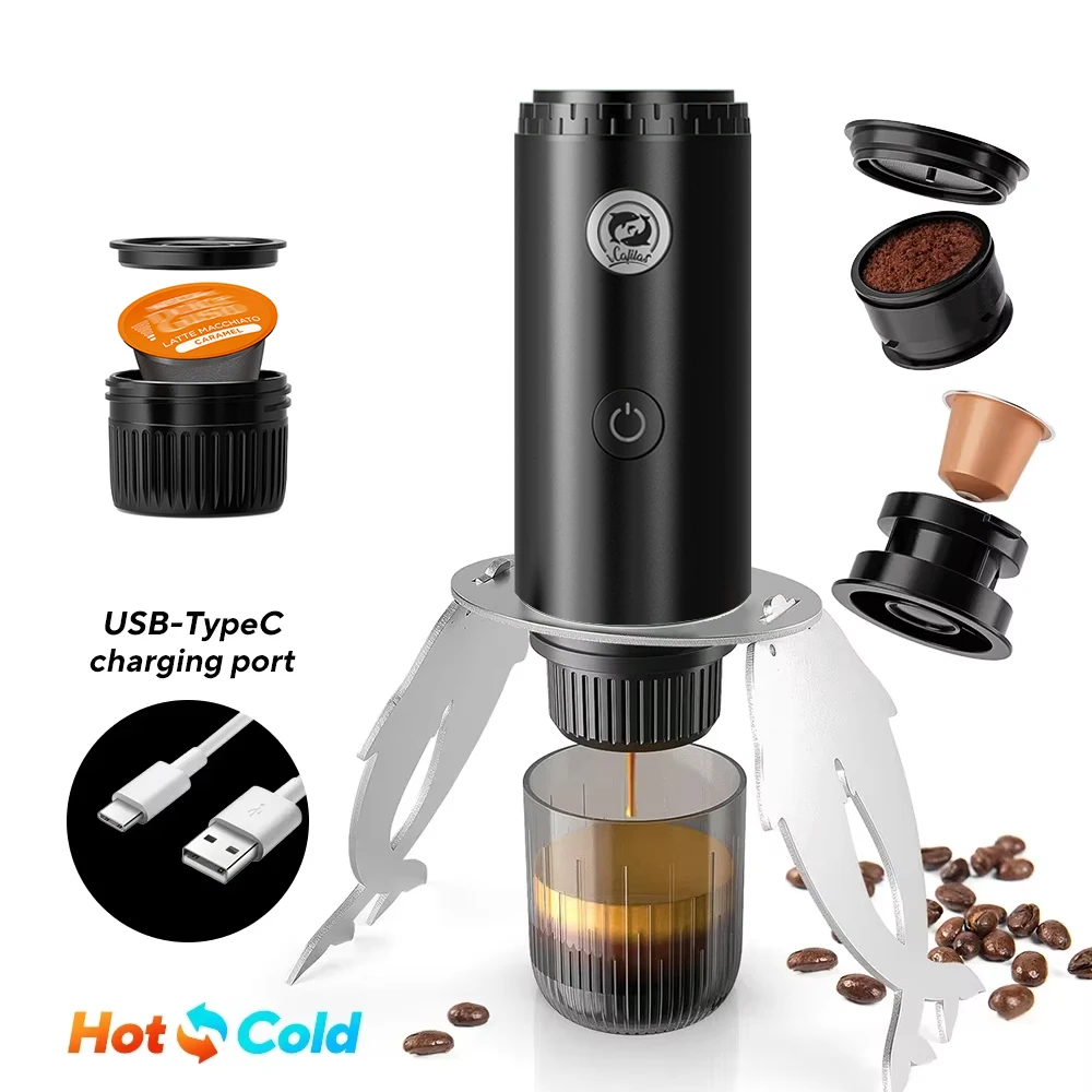 iCafilas 3-in-1 Capsule Coffee Maker Electric Portable Espresso Coffee Machine for Car & Home Camping Coffee Maker
iCafilas 3-in-1 Capsule Coffee Maker Electric Portable Espresso Coffee Machine for Car & Home Camping Coffee Maker