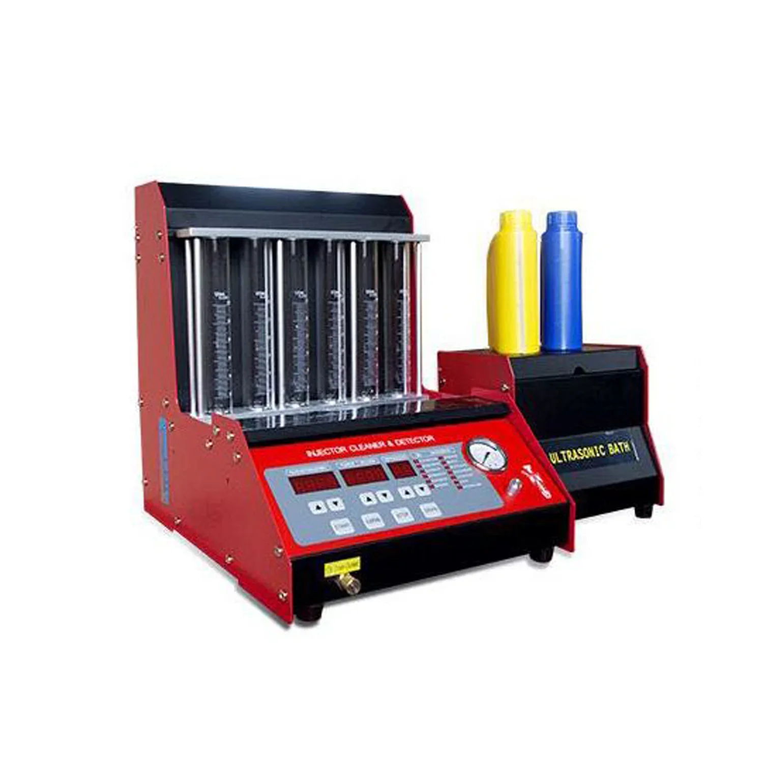 Universal gasoline Fuel Injector Test Bench Diagnostic Tool Ultrasonic Automotive Cleaner&Tester& Analyser Machine 6 Cylinder
Universal gasoline Fuel Injector Test Bench Diagnostic Tool Ultrasonic Automotive Cleaner&Tester& Analyser Machine 6 Cylinder