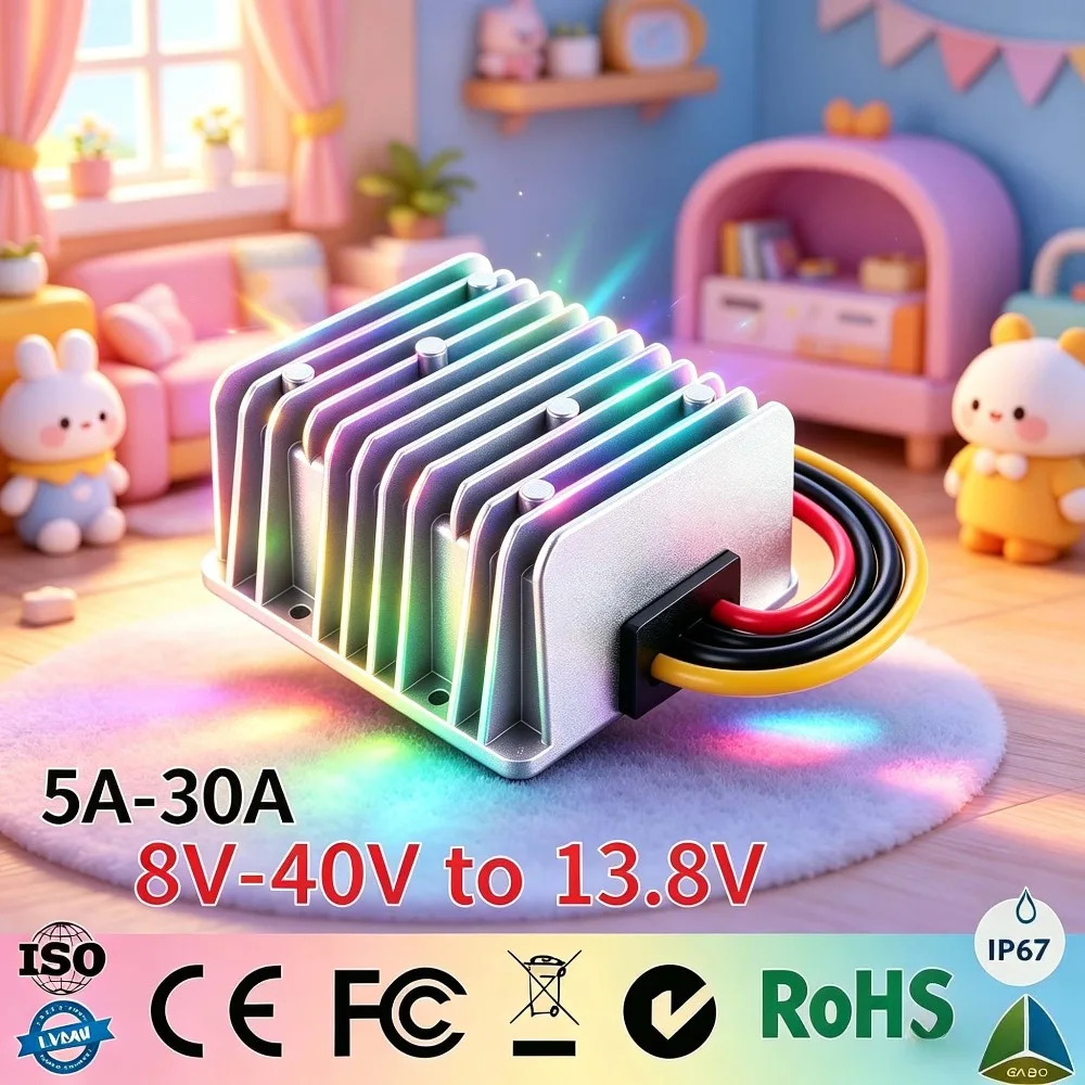 Regulator 8-40V to 13.8V converter waterproof power 5A-30A Boost Buck Voltage DC DC Stabilizer Car inverter Voltage converter
Regulator 8-40V to 13.8V converter waterproof power 5A-30A Boost Buck Voltage DC DC Stabilizer Car inverter Voltage converter