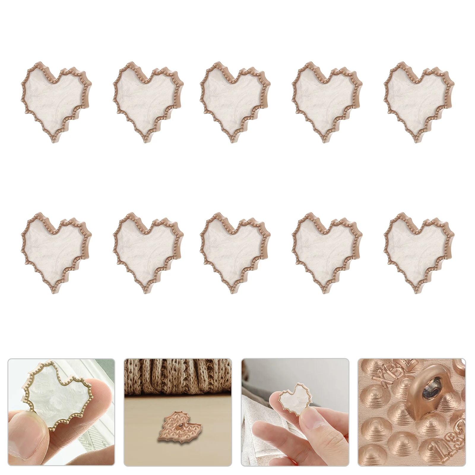10 Pcs Button Sewing Fasteners Buttons Replacement DIY Apparel Blank Clothing Decoration Heart
10 Pcs Button Sewing Fasteners Buttons Replacement DIY Apparel Blank Clothing Decoration Heart