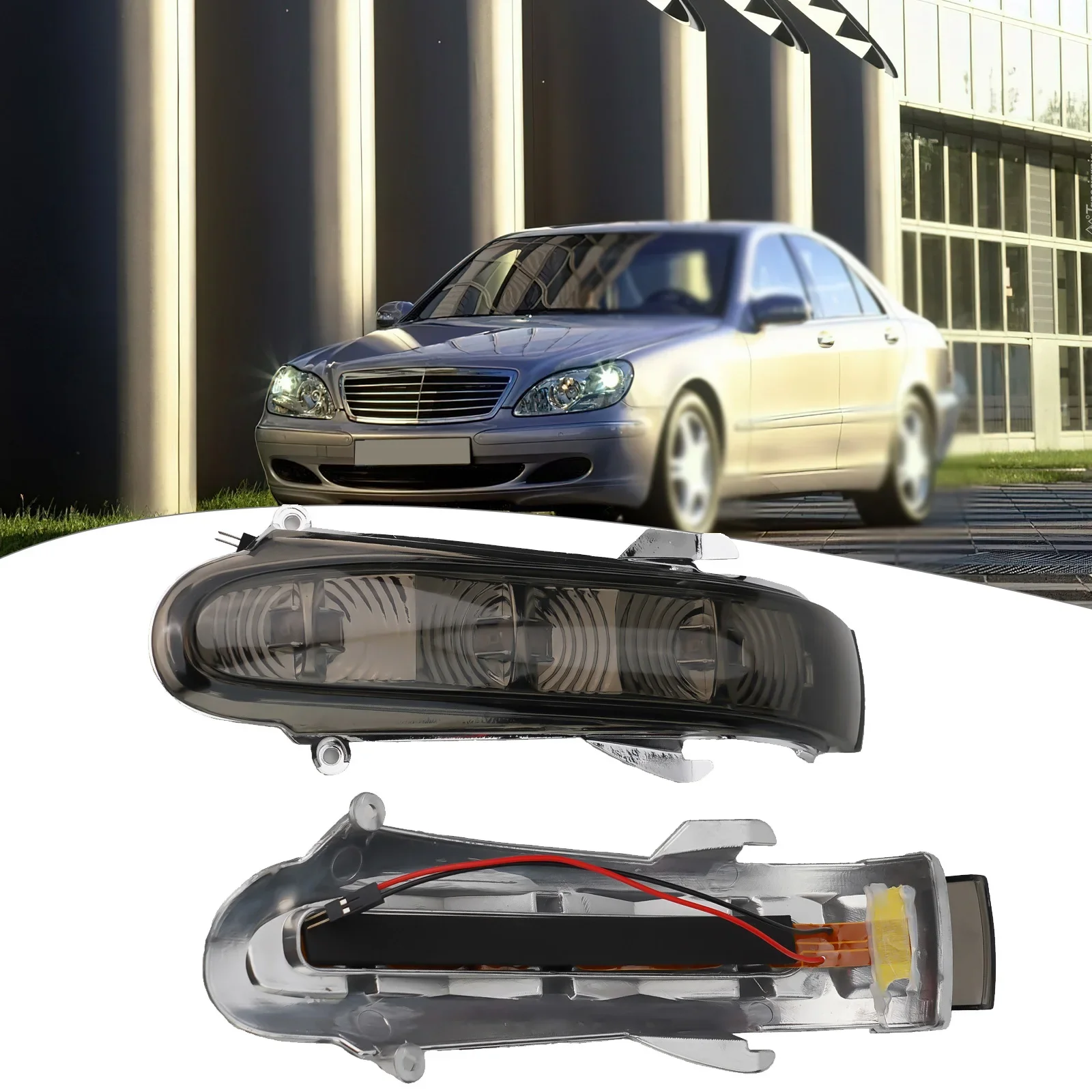 1Pair LED Side Mirror Turn Signal Light #A2208100376 #A2208100476 For Mercedes-Benz S Class W220 S320 S350 S500 S600 1999-2002
1Pair LED Side Mirror Turn Signal Light #A2208100376 #A2208100476 For Mercedes-Benz S Class W220 S320 S350 S500 S600 1999-2002