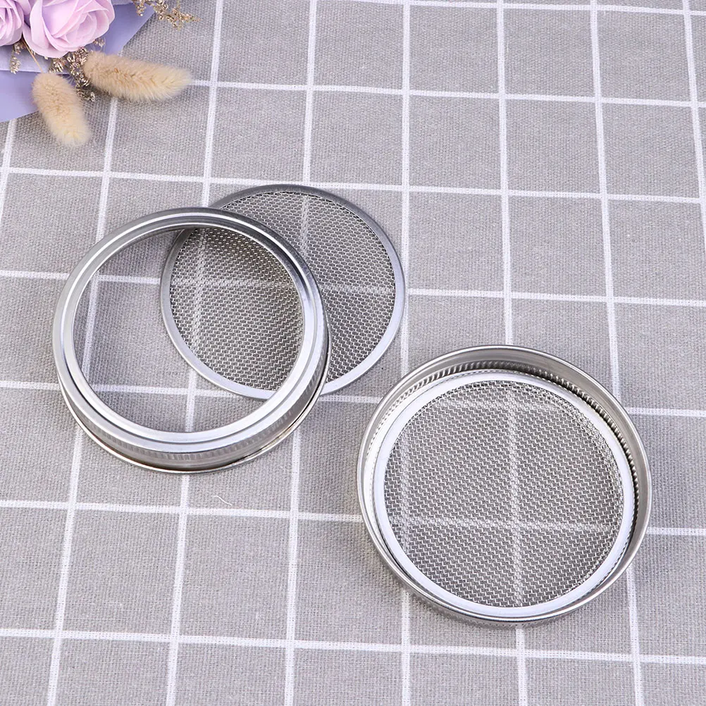 3 Pcs Jar Sprout Lids Wide Mouth Stainless Steel Mesh Food Grade Seed Germination Tool Home Gardening Agricultural
3 Pcs Jar Sprout Lids Wide Mouth Stainless Steel Mesh Food Grade Seed Germination Tool Home Gardening Agricultural