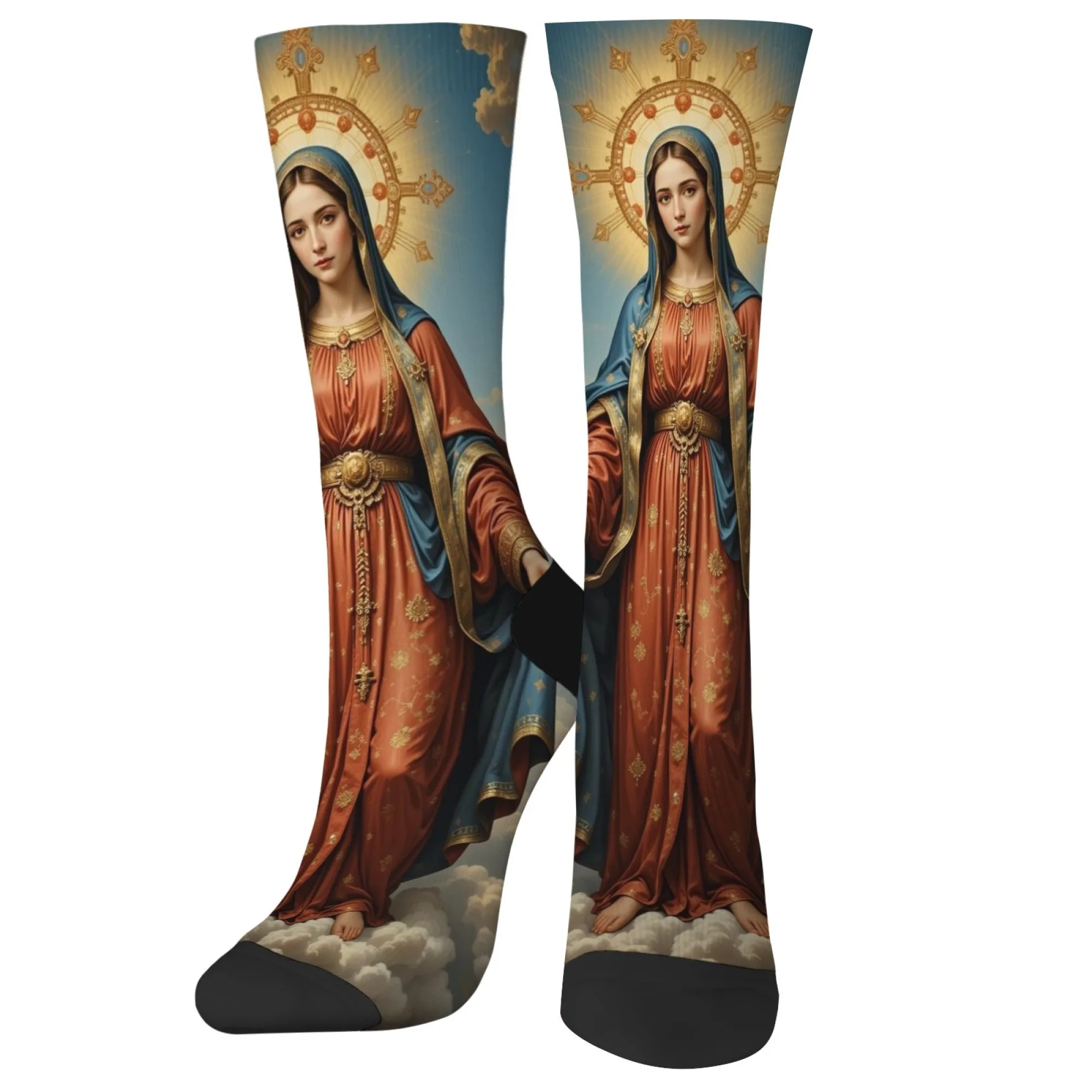 Casual Retro Fashion Socks Virgin Mary Theme Novelty Harajuku Happy Socks Unisex Soft Breathable Socks Birthday Holiday Gift
Casual Retro Fashion Socks Virgin Mary Theme Novelty Harajuku Happy Socks Unisex Soft Breathable Socks Birthday Holiday Gift