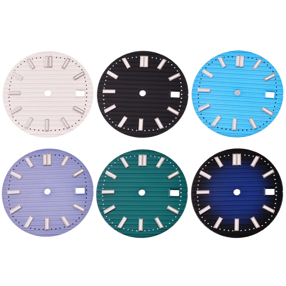 29,8 мм зеленый светящийся стерильный циферблат Nautilus подходит для NH35 NH35A, детали часов с автоматическим механизмом
29,8 мм зеленый светящийся стерильный циферблат Nautilus подходит для NH35 NH35A, детали часов с автоматическим механизмом