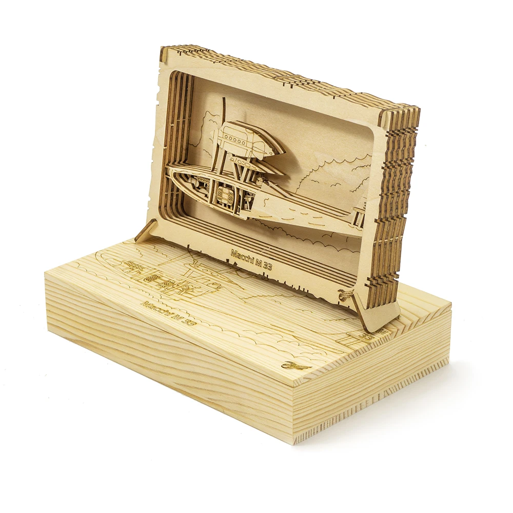 DW Hobby Wooden 3D Puzzle Model Macchi M 33 Seaplane Layered Art Decor with Storage Box DIY Assemble Gift for Birthday VA07
DW Hobby Wooden 3D Puzzle Model Macchi M 33 Seaplane Layered Art Decor with Storage Box DIY Assemble Gift for Birthday VA07