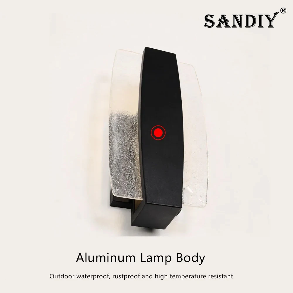 SANDIY Outdoor LED Wall Light Waterproof Light Luxury Simple Outdoor Villa Patio Garden Balcony Aisle Terrace Ice Cube Exteriors
SANDIY Outdoor LED Wall Light Waterproof Light Luxury Simple Outdoor Villa Patio Garden Balcony Aisle Terrace Ice Cube Exteriors
