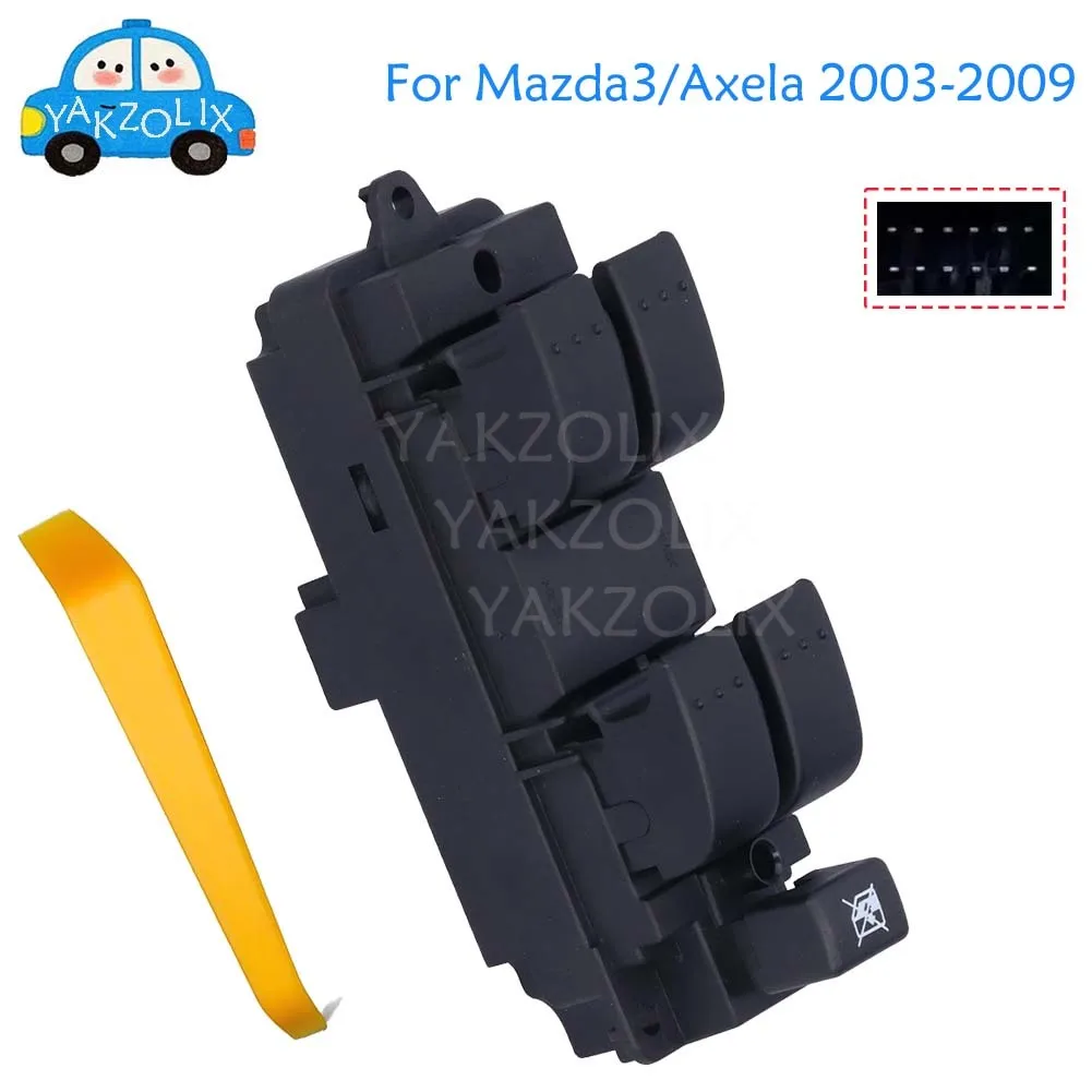Для Mazda3/Axela 2003-2009: Главный переключатель стеклоподъемника (левая сторона, для водителя), кнопка, запчасть BP4L66350
Для Mazda3/Axela 2003-2009: Главный переключатель стеклоподъемника (левая сторона, для водителя), кнопка, запчасть BP4L66350