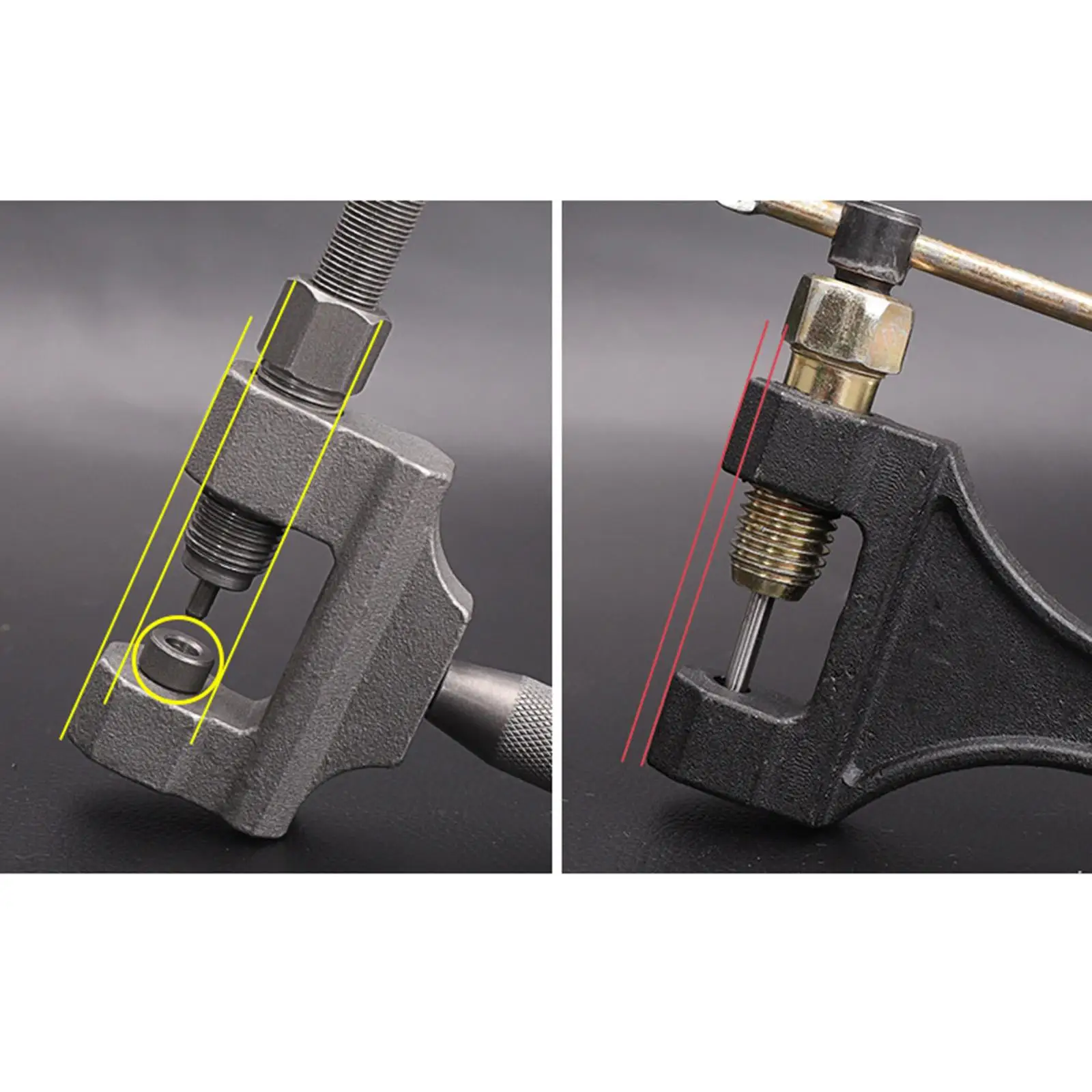Universal Bike Chain Breaker Cutter High Carbon Steel Chain Splitting Tool for 420 428 530 Motorcycle ATV Mower
Universal Bike Chain Breaker Cutter High Carbon Steel Chain Splitting Tool for 420 428 530 Motorcycle ATV Mower