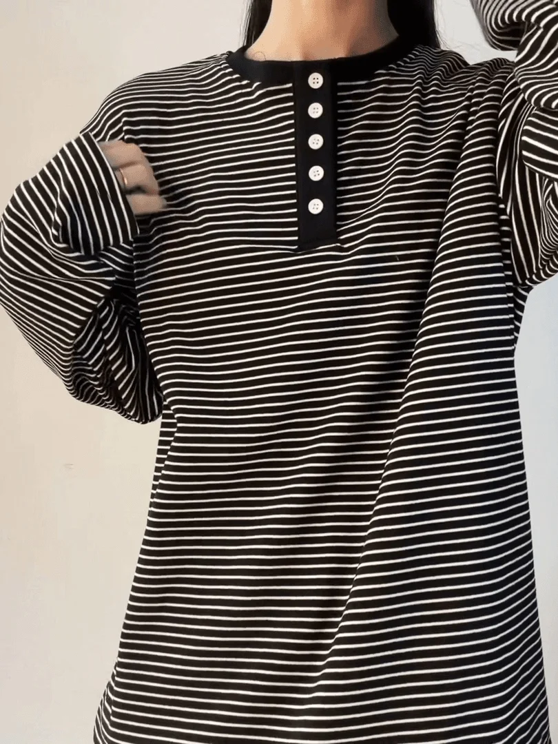 American Heavyweight Striped Henry Collar Men's Spring Trendy Loose Lazy Sle Long Sve T-irt Underwear Base irt
American Heavyweight Striped Henry Collar Men's Spring Trendy Loose Lazy Sle Long Sve T-irt Underwear Base irt