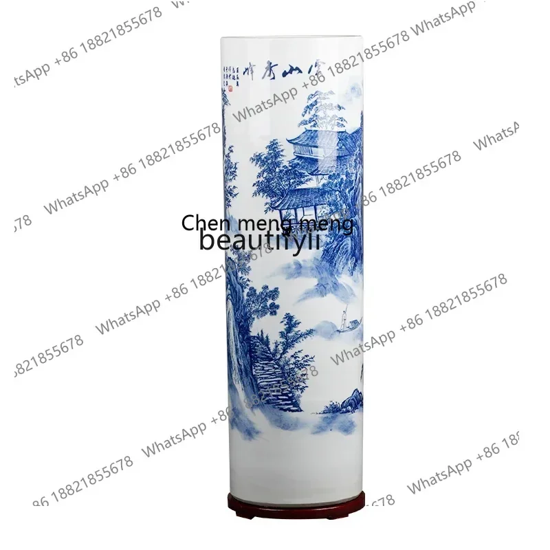 K182K182x1zJingdezhen Porcelain Hand Painted Floor Vase Quiver Living Room and Hotel Chinese Style Flower Arrangement Decorativ
K182K182x1zJingdezhen Porcelain Hand Painted Floor Vase Quiver Living Room and Hotel Chinese Style Flower Arrangement Decorativ