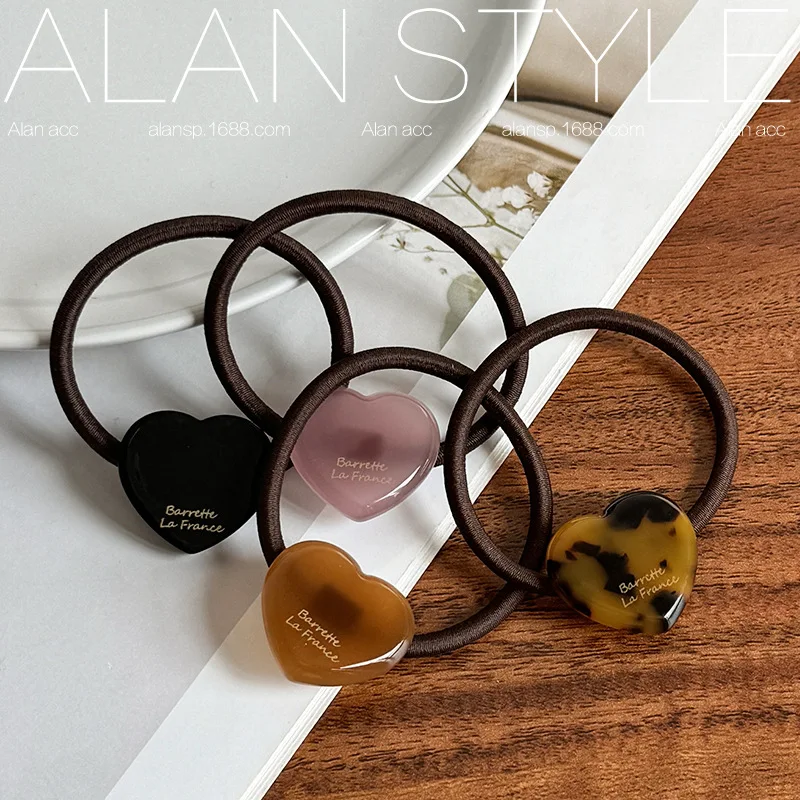 New Acetate Heart Hair Rings Candy Color Simple Office Wear Elastic Ponytail Ties French Chic
New Acetate Heart Hair Rings Candy Color Simple Office Wear Elastic Ponytail Ties French Chic
