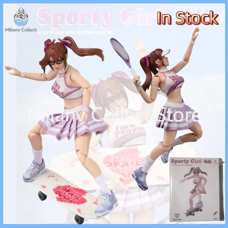 CFTOYS LT005 1/12 Scale Dual Horsetail Sporty Girl YoYo Tennis Skateboarding Equipment Full Set 6in Action Figure Body
CFTOYS LT005 1/12 Scale Dual Horsetail Sporty Girl YoYo Tennis Skateboarding Equipment Full Set 6in Action Figure Body