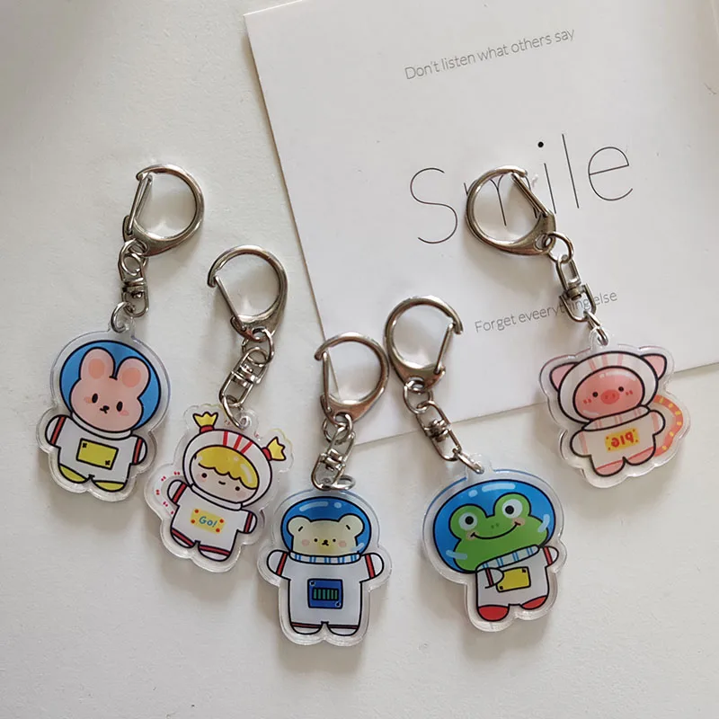 2pc Cute Funny Acrylic Cartoon Astronaut Key Chain Car KeyRing Bag Pendant Art Course Souvenir Women Child Party Favors Gift
2pc Cute Funny Acrylic Cartoon Astronaut Key Chain Car KeyRing Bag Pendant Art Course Souvenir Women Child Party Favors Gift