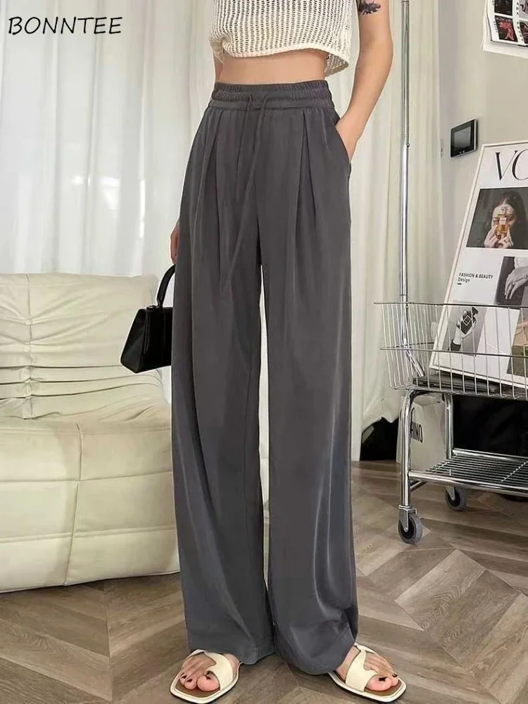 Wide Leg Trousers Pants Women S-5XL Streetwear Vintage Summer Baggy Cool Solid Unisex All-match Korean Style Popular Tender Lady
Wide Leg Trousers Pants Women S-5XL Streetwear Vintage Summer Baggy Cool Solid Unisex All-match Korean Style Popular Tender Lady