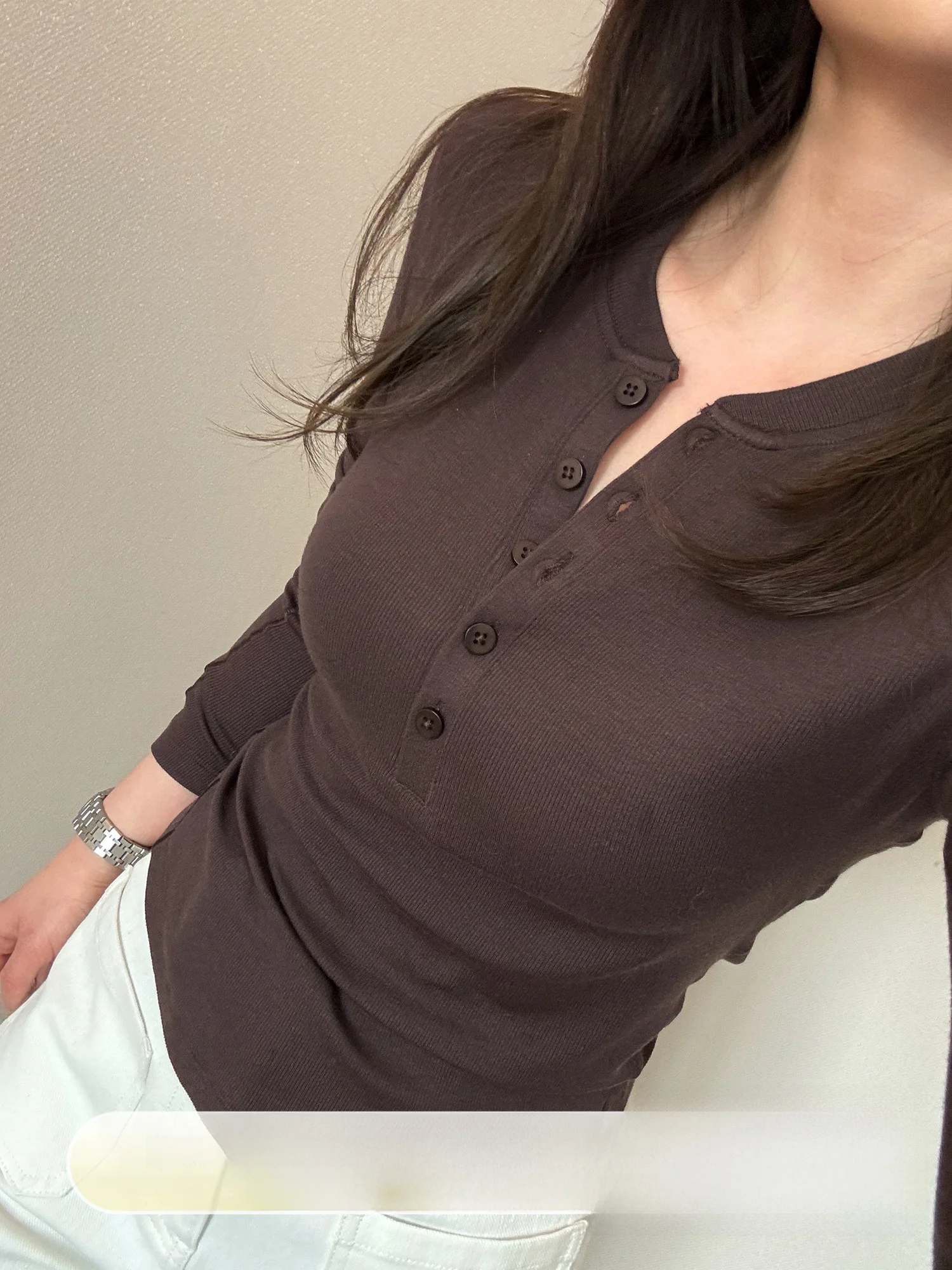 Топ Slim Fit Lulu Henry с пуговицами, модный, универсальный, повседневный, с длинным рукавом, для короткого роста, Rouqiu Meat Ball
Топ Slim Fit Lulu Henry с пуговицами, модный, универсальный, повседневный, с длинным рукавом, для короткого роста, Rouqiu Meat Ball