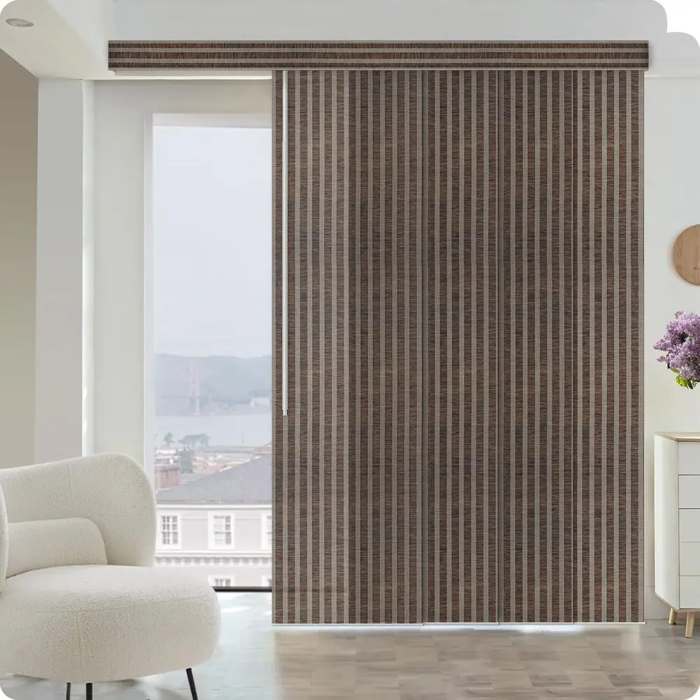 Manual Sliding Panels Natural Woven Panel Track Blinds Wand Control Window Blinds or Patio Sliding Glass Door Large Windows Widt
Manual Sliding Panels Natural Woven Panel Track Blinds Wand Control Window Blinds or Patio Sliding Glass Door Large Windows Widt