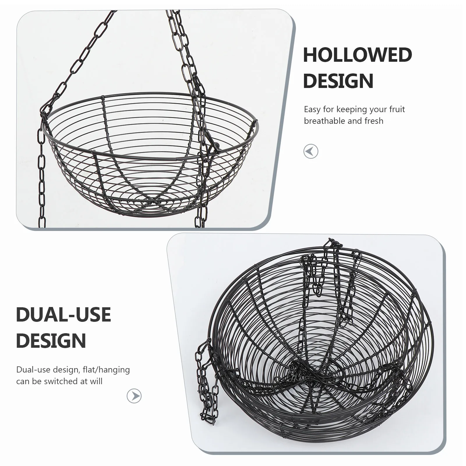 1Pcs Black Iron Art Hanging Basket Three Layers for Kitchen Home Fruit Snack Storage Decorative Basket Iron Hanging Baskets
1Pcs Black Iron Art Hanging Basket Three Layers for Kitchen Home Fruit Snack Storage Decorative Basket Iron Hanging Baskets