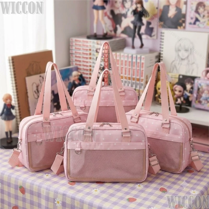 2026 Original Macaron Color Ita Handbag Large Capacity Japanese JK Shoulder Bag Versatile Crossbody Bag Festival Fancy Comic Con
2026 Original Macaron Color Ita Handbag Large Capacity Japanese JK Shoulder Bag Versatile Crossbody Bag Festival Fancy Comic Con