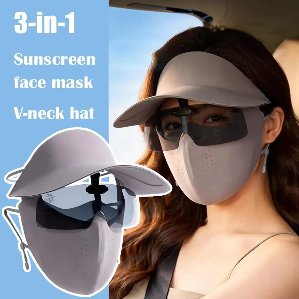 UPF 2000+ Sun Protection Face Mask Hat with Sunglasses, Cooling Breathable Visor for Outdoor Activities, Windproof Adjustable
UPF 2000+ Sun Protection Face Mask Hat with Sunglasses, Cooling Breathable Visor for Outdoor Activities, Windproof Adjustable
