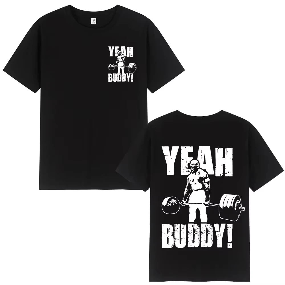 Мужская футболка Ronnie Coleman Yeah Buddy Gym, легкая футболка для мужчин, хлопковая футболка с круглым вырезом и короткими рукавами, уличная одежда
Мужская футболка Ronnie Coleman Yeah Buddy Gym, легкая футболка для мужчин, хлопковая футболка с круглым вырезом и короткими рукавами, уличная одежда