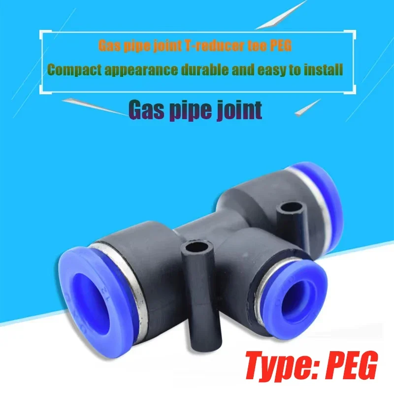 Pneumatic Quick Connect Coupler T-Type Reducer Fitting G1/8-G1/2 for Air Tools/Compressor with 50K Cycle Life
Pneumatic Quick Connect Coupler T-Type Reducer Fitting G1/8-G1/2 for Air Tools/Compressor with 50K Cycle Life