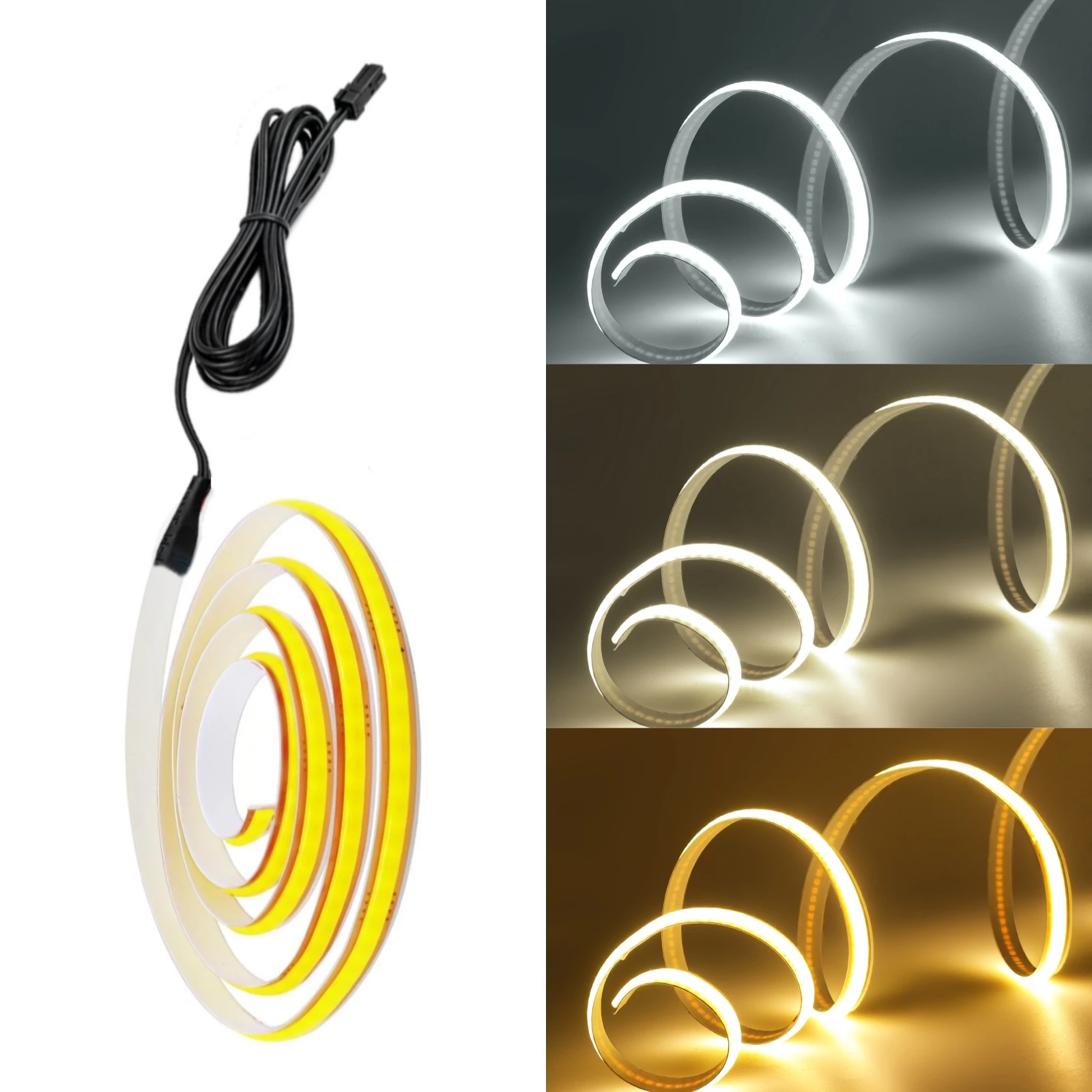 12V 24V 8mm PCB COB LED Strip Light with 2pin Wire/DC Female/Dupont Male Cable Flexible Tape 3000k 6000k 4000k Linear Lighting
12V 24V 8mm PCB COB LED Strip Light with 2pin Wire/DC Female/Dupont Male Cable Flexible Tape 3000k 6000k 4000k Linear Lighting