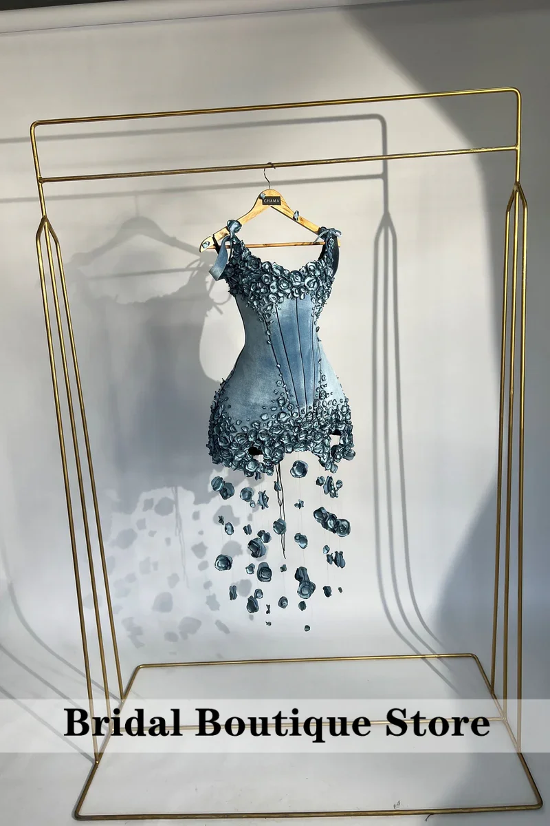 Elegnant Blue 3D Floral Prom Dress 2026 Sweetheart with Bodycon Mini Cocktail Dress Hoco Birthday Party GownCustomized
Elegnant Blue 3D Floral Prom Dress 2026 Sweetheart with Bodycon Mini Cocktail Dress Hoco Birthday Party GownCustomized