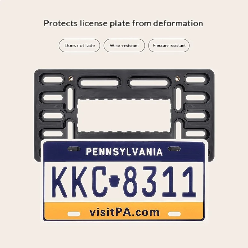 Universal License Plate Frame Set ABS Plastic Front Rear Bracket Holder for Car
Universal License Plate Frame Set ABS Plastic Front Rear Bracket Holder for Car
