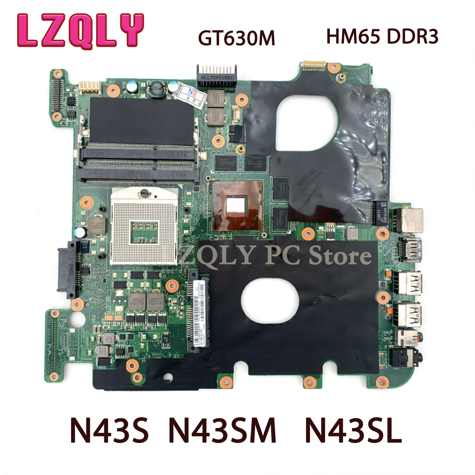 LZQLY For ASUS N43S N43SM N43SL M2P-GT-A1 1G Laptop Motherboard GT630M Video Card HM65 DDR3 Main Board Full Test
LZQLY For ASUS N43S N43SM N43SL M2P-GT-A1 1G Laptop Motherboard GT630M Video Card HM65 DDR3 Main Board Full Test