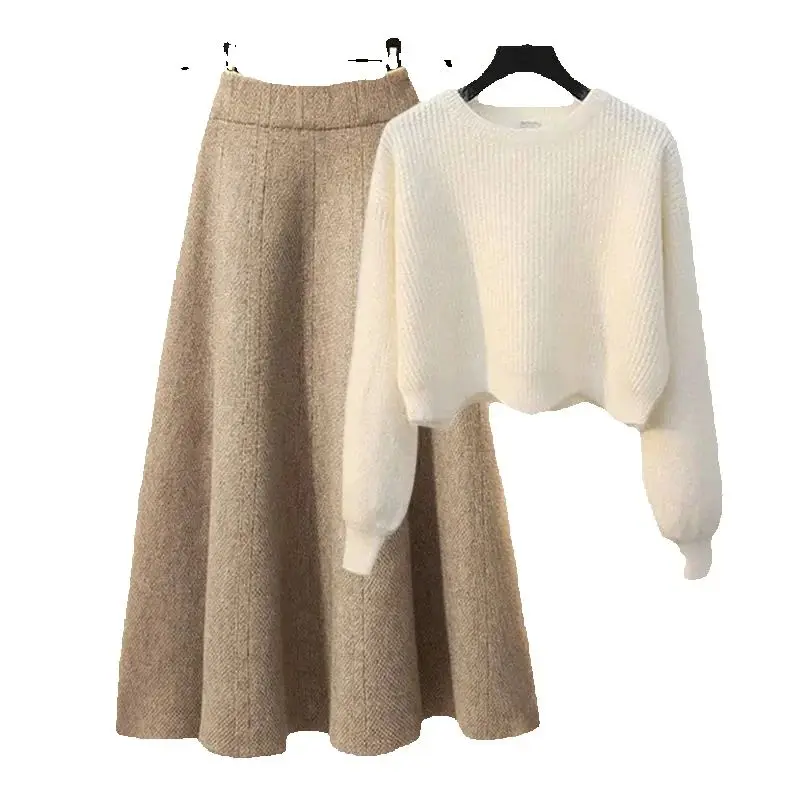 Новое поступление, женские однотонные трикотажные юбки, комплект из двух предметов, вязаный свитер с длинными рукавами, длинная юбка, комплекты из 2 предметов
Новое поступление, женские однотонные трикотажные юбки, комплект из двух предметов, вязаный свитер с длинными рукавами, длинная юбка, комплекты из 2 предметов