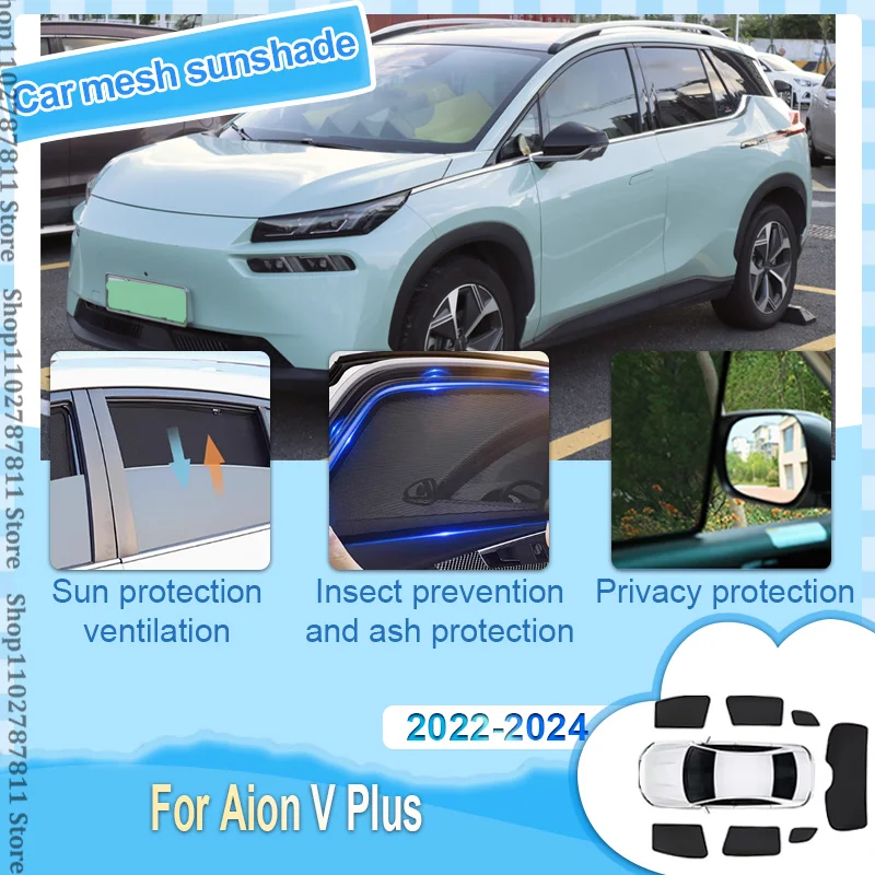 For Aion V Plus 2022 2023 2024 Car Mesh Shades Window Sunshade Sunscreen Privacy Curtains Sun Visors Mosquitos Auto Accessories
For Aion V Plus 2022 2023 2024 Car Mesh Shades Window Sunshade Sunscreen Privacy Curtains Sun Visors Mosquitos Auto Accessories