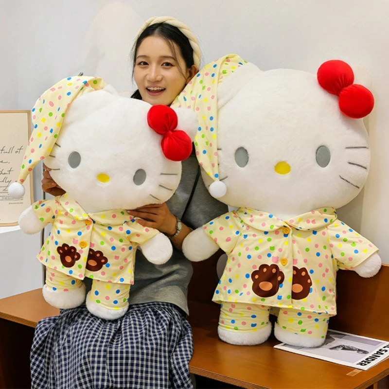 45/65/80CM Big Size Sanrio Plushies Pajamas Hello Kitty Peluche Cartoon Anime Plushie Stuffed Doll Kawaii Ornament Toy Gifts
45/65/80CM Big Size Sanrio Plushies Pajamas Hello Kitty Peluche Cartoon Anime Plushie Stuffed Doll Kawaii Ornament Toy Gifts