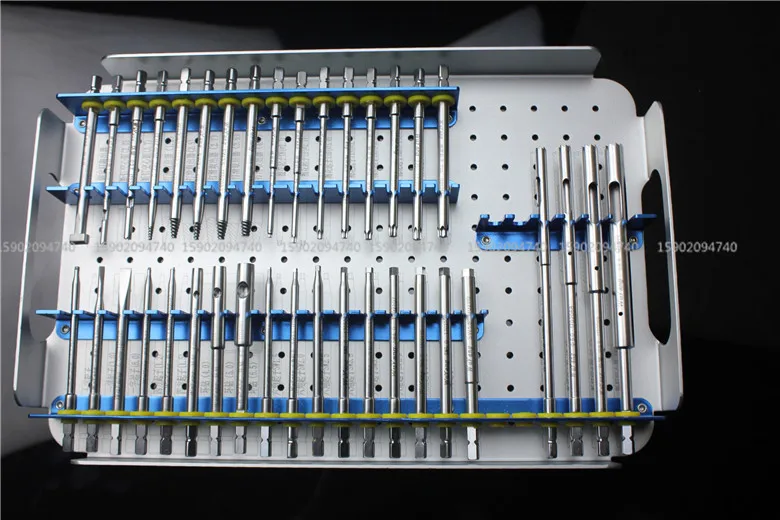 medical orthopedic instrument bone screw plate Install remove all instrument set 52 tool kit Slip Broken Extractor screwdriver
medical orthopedic instrument bone screw plate Install remove all instrument set 52 tool kit Slip Broken Extractor screwdriver