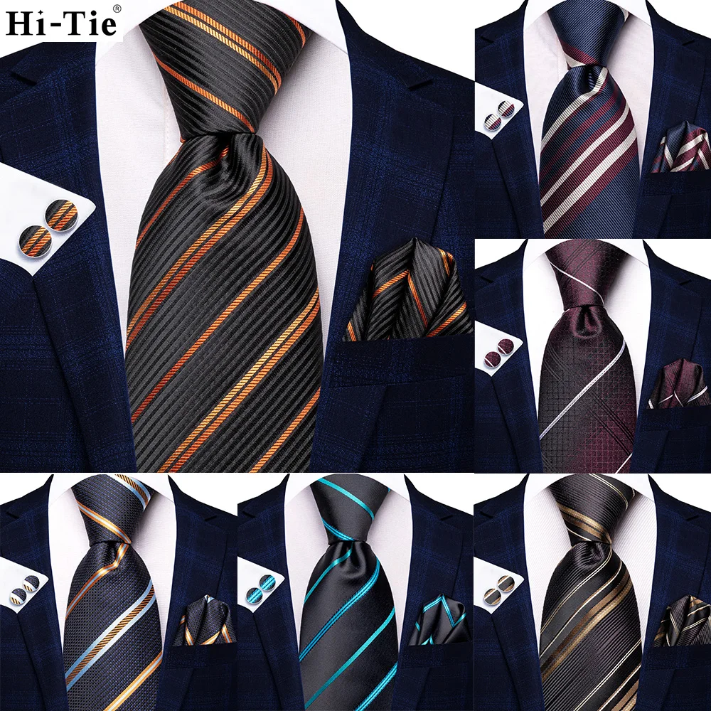 Hi-Tie 2023 New Black Orange Striped Designer Gift Tie for Men Fashion Brand Wedding Party Necktie Handky Cufflinks Dropship
Hi-Tie 2023 New Black Orange Striped Designer Gift Tie for Men Fashion Brand Wedding Party Necktie Handky Cufflinks Dropship