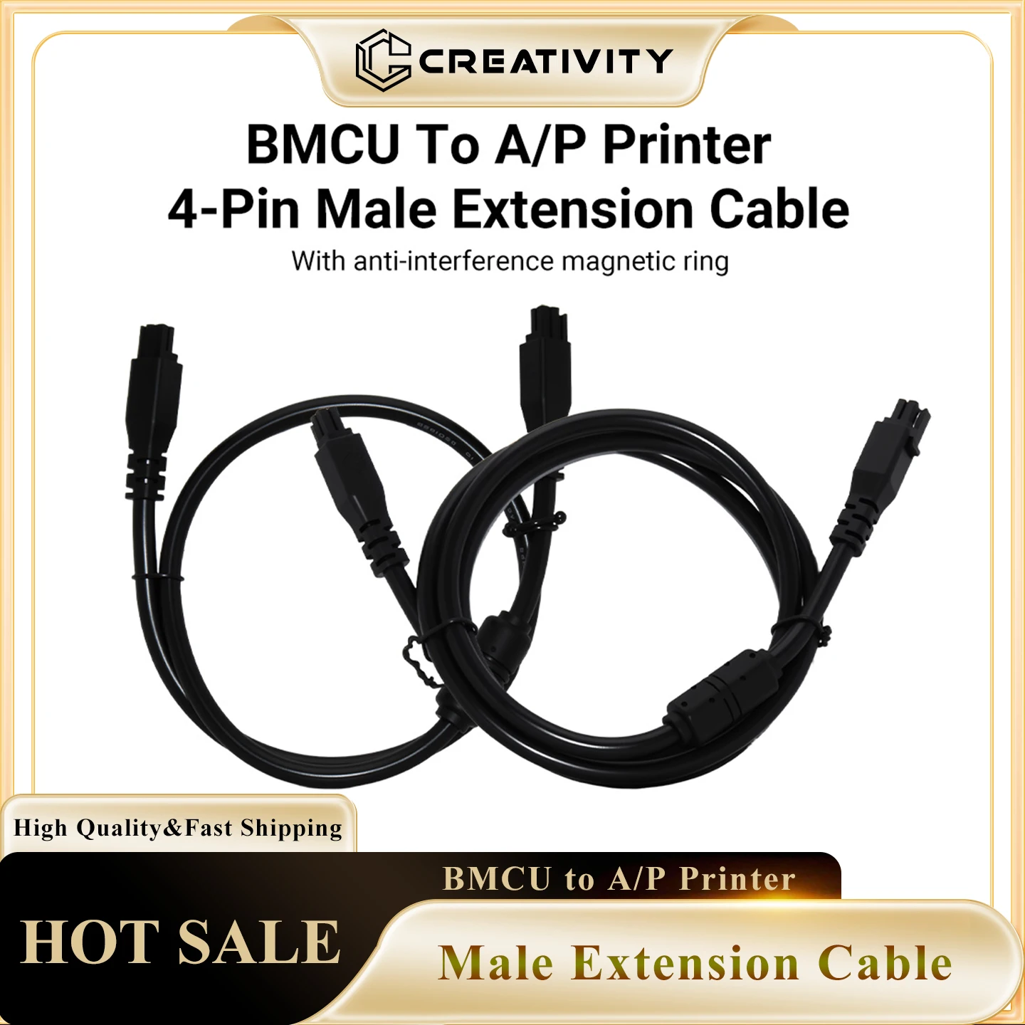 Bambu 4Pin BMCU Connection Cable Male to Male 0.5M/1M BMCU to AP Printer Multi-Colour Module Connection Cable For A1 A1mini