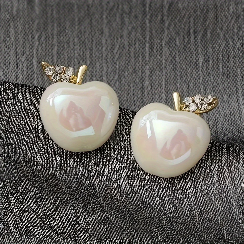 1 пара простых и модных сережек в форме яблока с имитацией жемчуга - шикарные серьги в виде фруктов
1 пара простых и модных сережек в форме яблока с имитацией жемчуга - шикарные серьги в виде фруктов