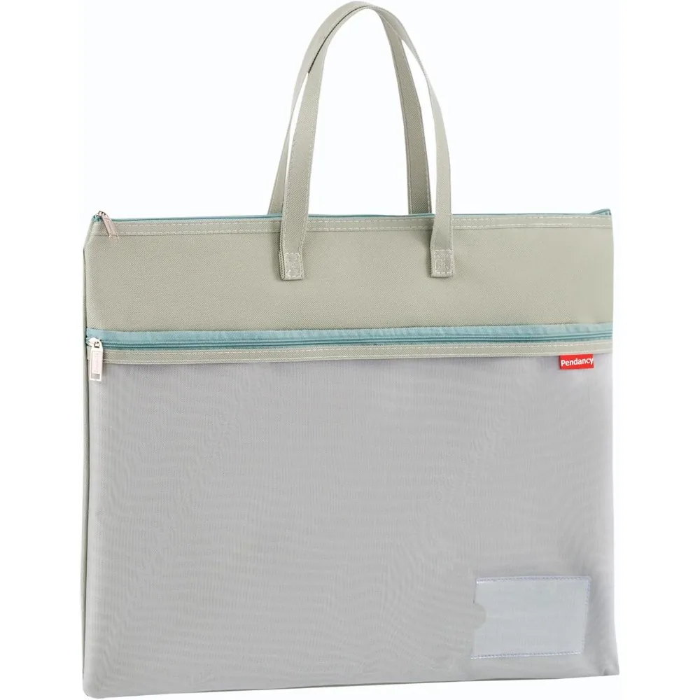 Pendancy Mesh Zipper Pouch A4 Size, Large Double Pocket Waterproof File Bag with Handle, 11x13.8 in Foldable Document Storage fo
Pendancy Mesh Zipper Pouch A4 Size, Large Double Pocket Waterproof File Bag with Handle, 11x13.8 in Foldable Document Storage fo