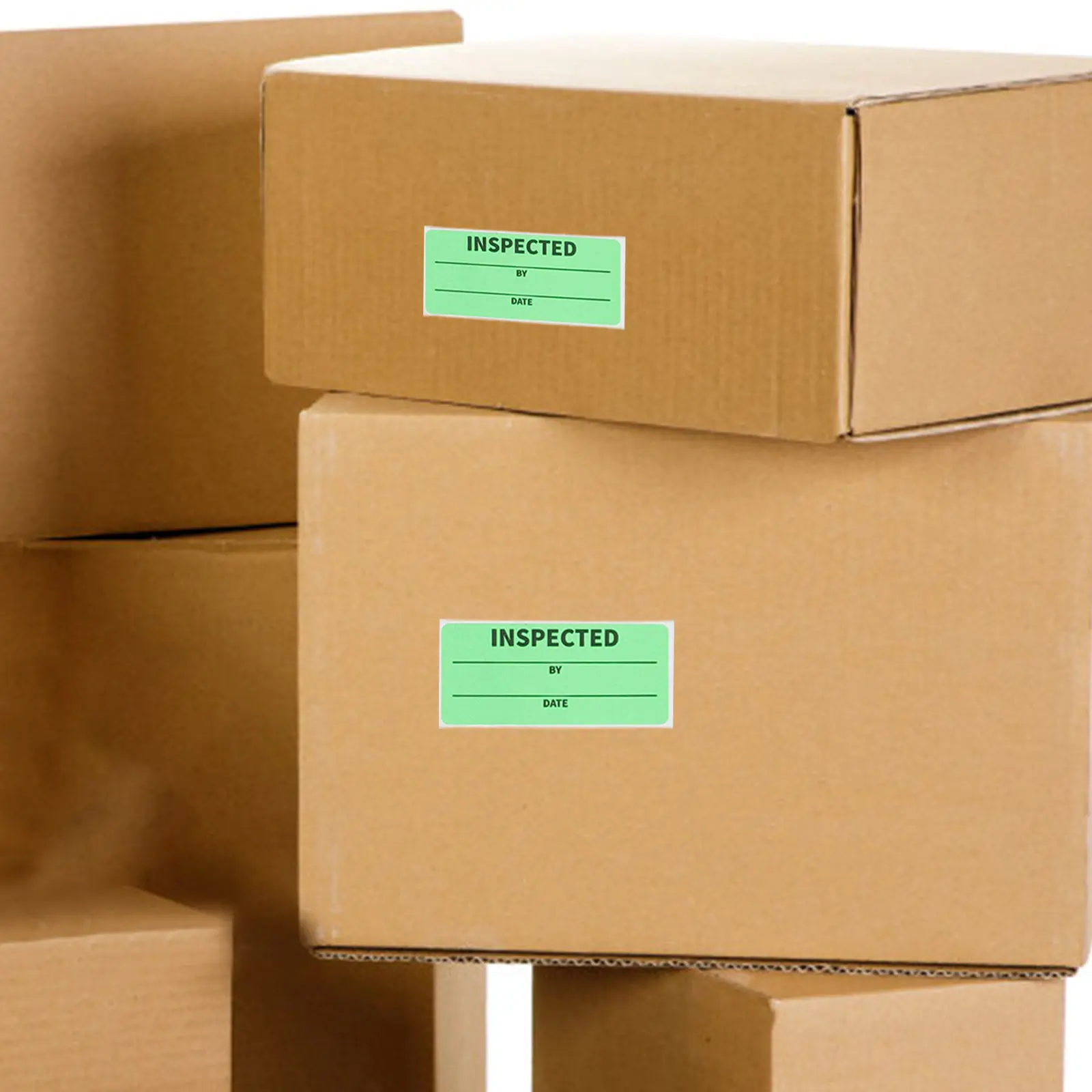 Inventory Labels Sticker Roll For Warehouse Organization Stock Management Inspected By Stickers Small Removable