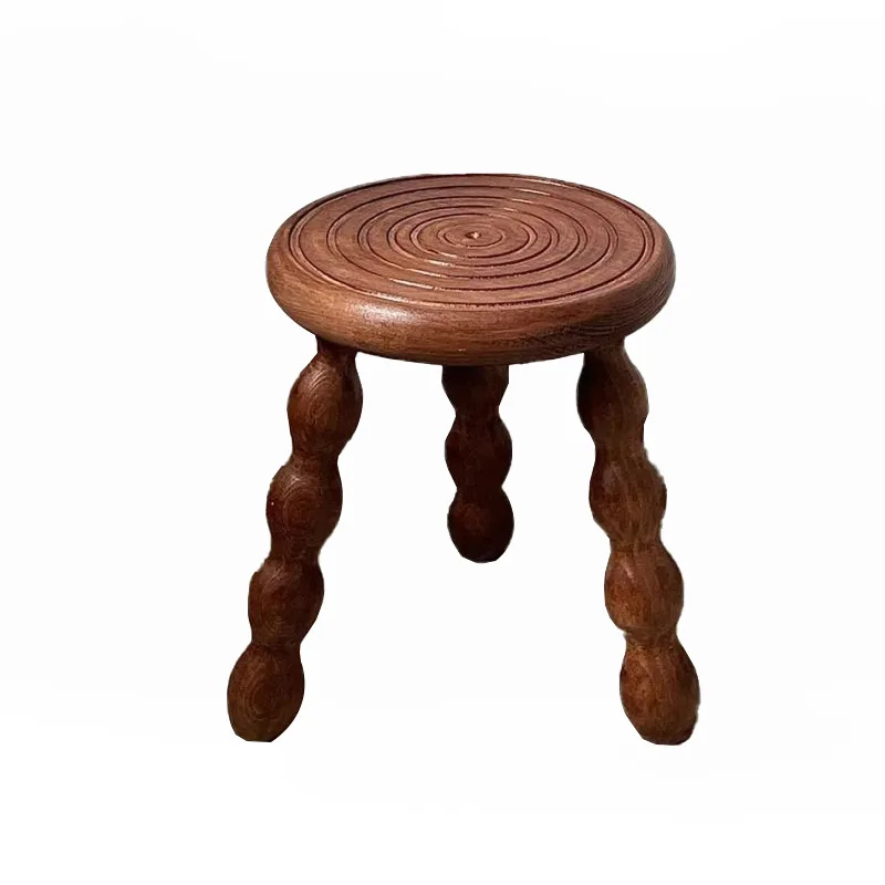 Medieval stool, solid wood French retro wood, chunky round stool, semi-round stool
Medieval stool, solid wood French retro wood, chunky round stool, semi-round stool