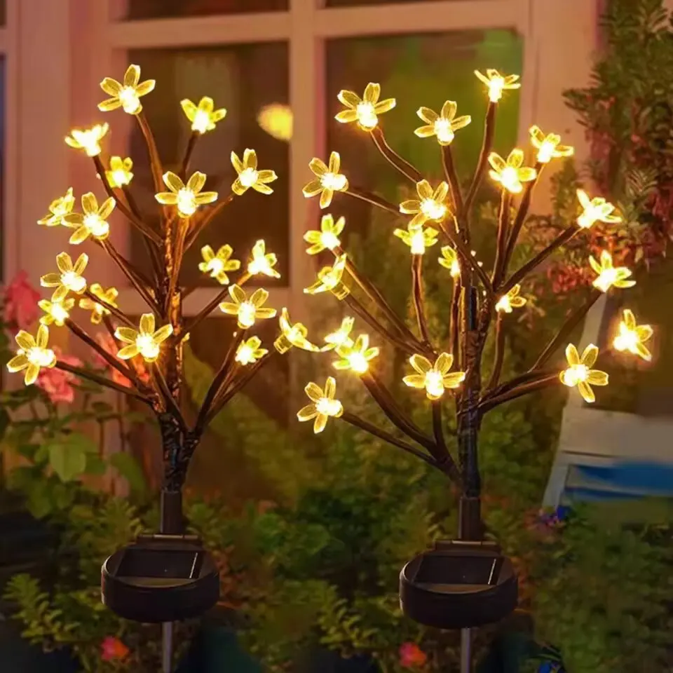 20 Leds Solar Cherry Blossom Lotus Lights Garden Light Outdoor Lawn Lights Patio Decoration Garden Aisle Ambient Landscape Light
20 Leds Solar Cherry Blossom Lotus Lights Garden Light Outdoor Lawn Lights Patio Decoration Garden Aisle Ambient Landscape Light