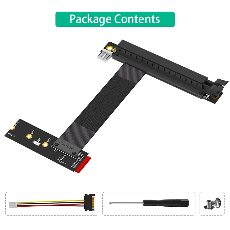 ABSE-Riser Cable Адаптер M.2 NVME к PCIE X16 Графический удлинительный кабель 90-градусный PCI Express 3.0 16X к M Key Riser Cable
ABSE-Riser Cable Адаптер M.2 NVME к PCIE X16 Графический удлинительный кабель 90-градусный PCI Express 3.0 16X к M Key Riser Cable