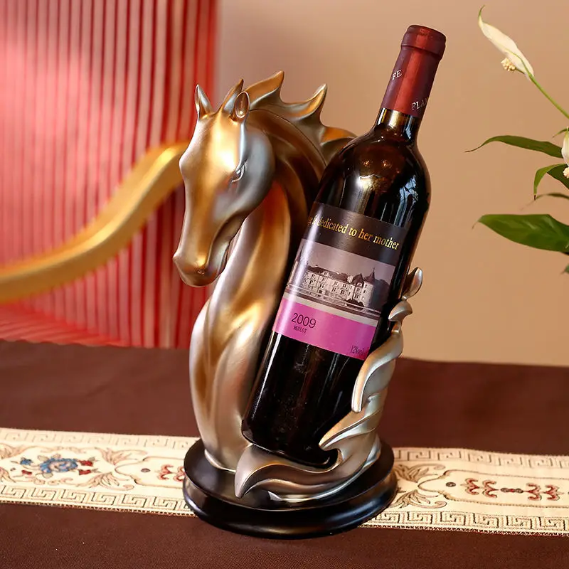 Soft furnishing crafts horse head red wine rack living room TV wine cabinet office ornament home decoration new year gift
Soft furnishing crafts horse head red wine rack living room TV wine cabinet office ornament home decoration new year gift