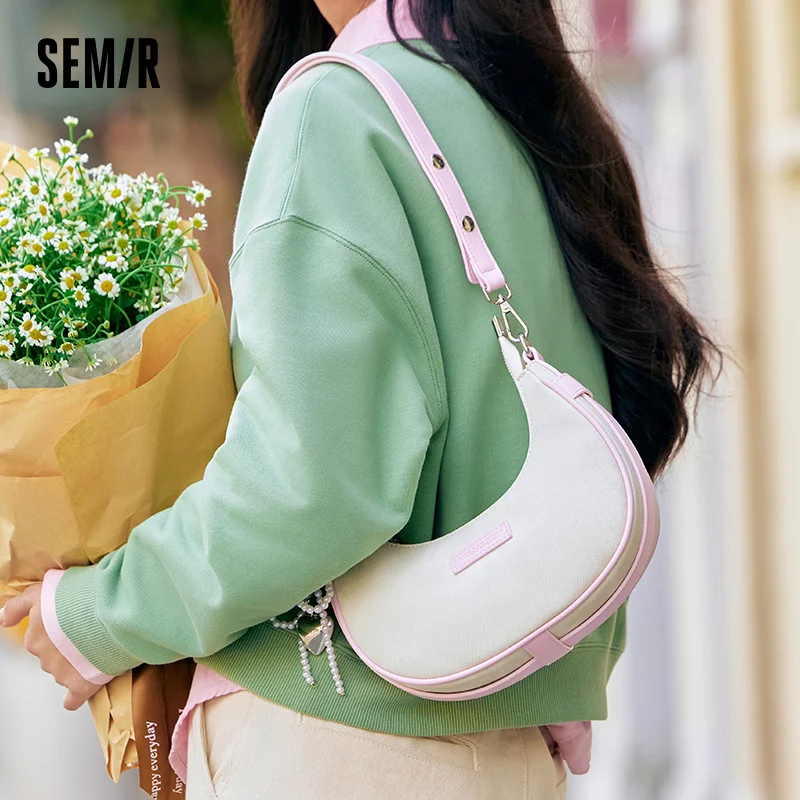 Сумка Semir подмышки, новинка 2025, стильная сумка через плечо с имитацией джинсовой ткани, цветная сумка через плечо, стильная и нежная сумка в форме полумесяца
Сумка Semir подмышки, новинка 2025, стильная сумка через плечо с имитацией джинсовой ткани, цветная сумка через плечо, стильная и нежная сумка в форме полумесяца