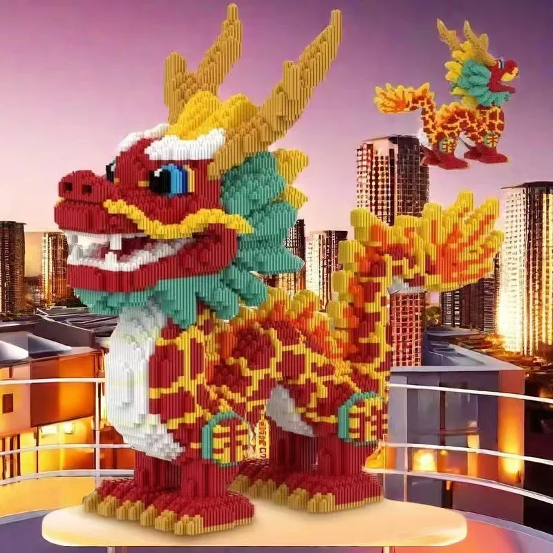 7569 Pieces of Handsome and Oversized Great Wall Dragon Family Creative Decorative Ornaments Building Block Puzzle Buckle Chain Series Large Model Ornaments
7569 Pieces of Handsome and Oversized Great Wall Dragon Family Creative Decorative Ornaments Building Block Puzzle Buckle Chain Series Large Model Ornaments