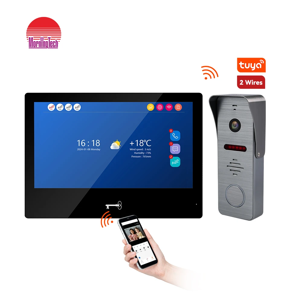 Morningtech Multi-apartment and Villa Tuya Doorphone Intercom with Apartments Muti-function Video Interphone System
Morningtech Multi-apartment and Villa Tuya Doorphone Intercom with Apartments Muti-function Video Interphone System