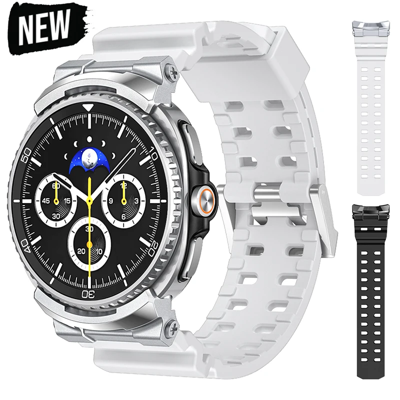 Металлический коннектор, силиконовый ремешок для Samsung Galaxy Watch 8 Classic 46 мм, спортивный браслет для Galaxy Watch 8 40 мм 44 мм, аксессуары
Металлический коннектор, силиконовый ремешок для Samsung Galaxy Watch 8 Classic 46 мм, спортивный браслет для Galaxy Watch 8 40 мм 44 мм, аксессуары